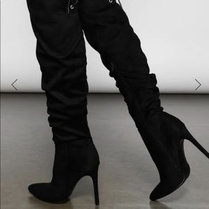 Brand new over the knee heeled boots